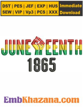 Juneteenth 1865 Embroider