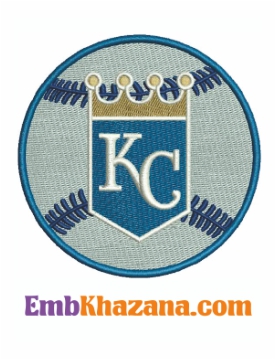 Kansas City Royals Embroidery Design