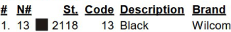 color code color code