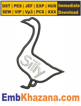 Silly goose Machine Embroidery Design