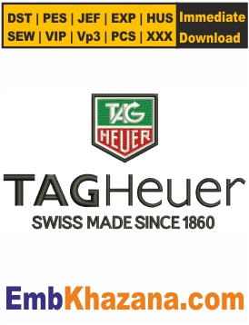 Tag Heuer Logo Embroidery Design