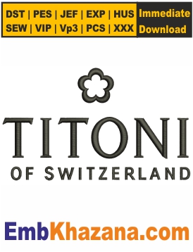 Titoni Logo Embroidery Design