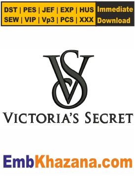 Victorias Secret Logo Embroidery Design