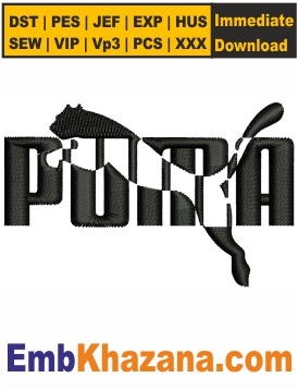Puma Logo Embroidery Designs