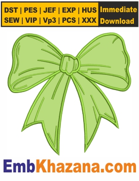 Applique Coquette Bow Embroidery Designs