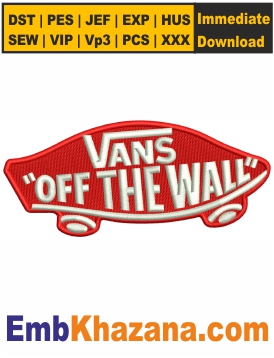 Vans off The Wall Logo Embroidery Designs