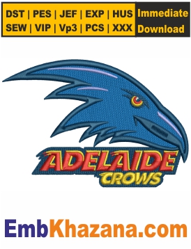 Adelaide Football Club Logo Embroidery Design