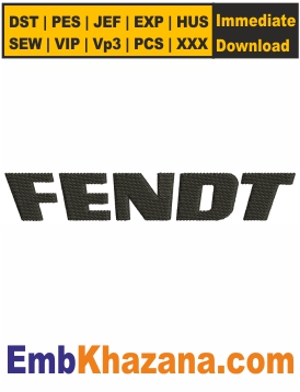 Fendt Logo Embroidery Designs