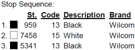 color code 