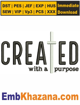 Created with a Purpose Embroidery Design