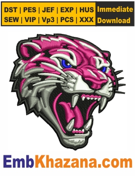 Panther Embroidery Design