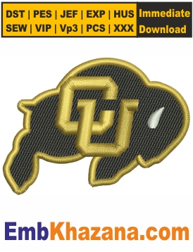 Colorado Buffaloes Embroidery Designs