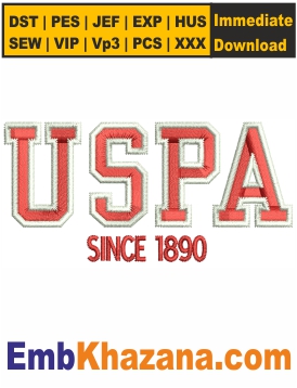 USPA Logo Embroidery Design