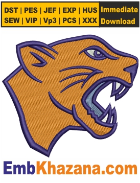 Cheltenham Panthers Embroidery Design
