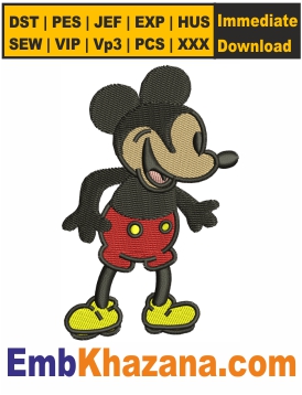 Mickey Mouse Embroidery Designs