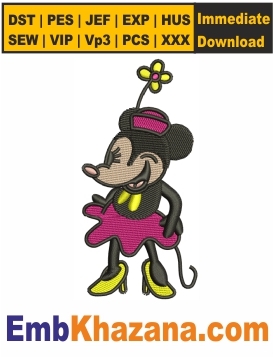 Minnie Mouse Embroidery Designs