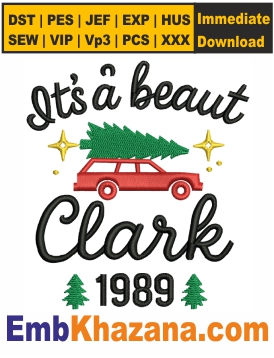 Its A Beaut Clark Embroidery Design
