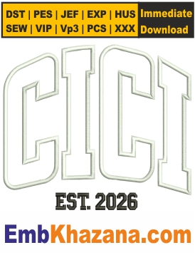 Cici Applique Embroidery Design