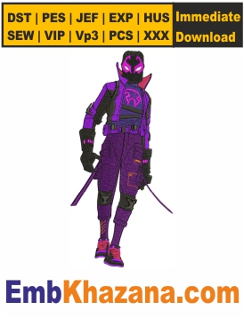 Miles Prowler Embroidery Design