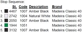 color code 