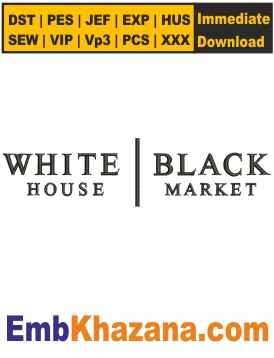 White House Black Market Embroidery Design
