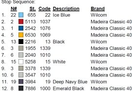 color code 