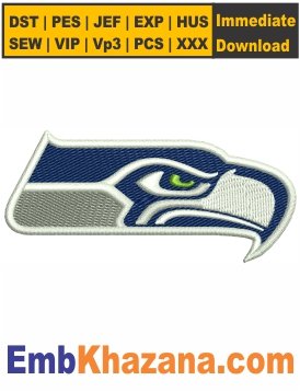 Seattle Seahawks Logo Embroidery Designs