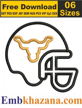 Free Texas Longhorns Helmet Embroidery Patterns
