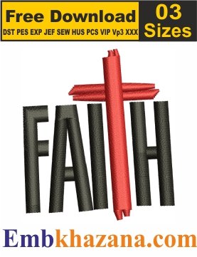 Free Faith Cross Machine Embroidery Patterns