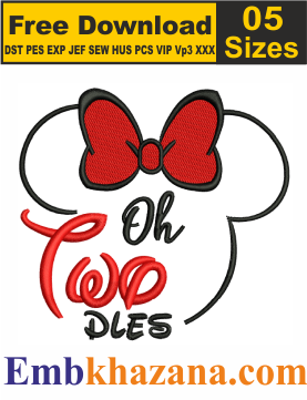 Free Minnie Mouse Embroidery Files