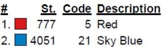 color code color code