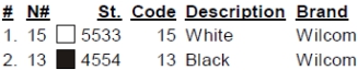 color code color code