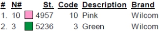 color code color code