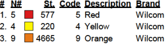 color code color code