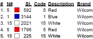 color code 