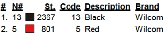color code color code
