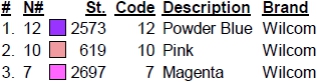 color code color code