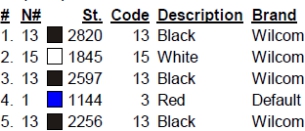 color code color code