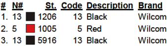 color code color code