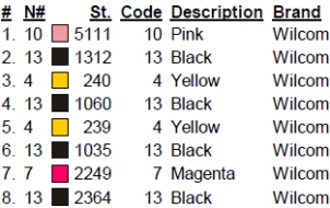 color code color code