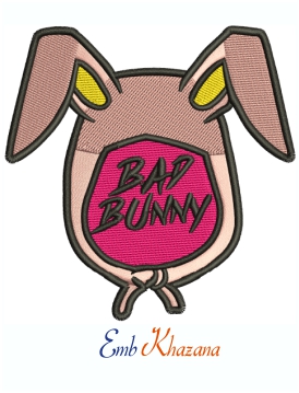 Bad Bunny Easter Machine Embroidery Design