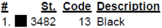 color code color code