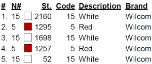 color code 