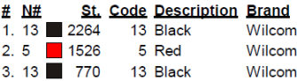 color code color code