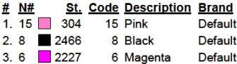 color code color code