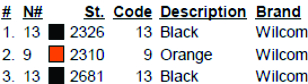 color code 