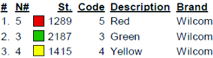 color code 