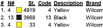 color code 