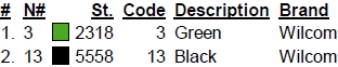color code color code