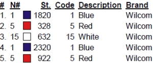 color code 